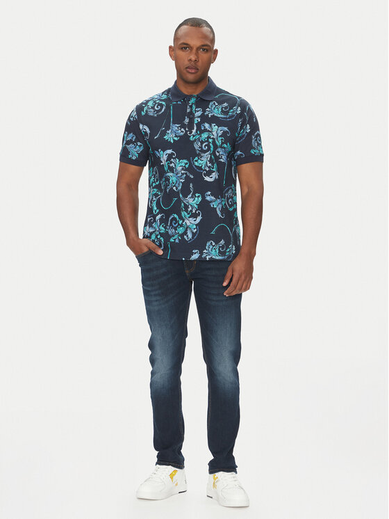Versace Jeans Couture Versace Jeans Couture Jeansy 78GAB5D0 Granatowy Slim Fit