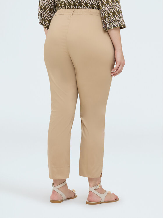 Fiorella Rubino Fiorella Rubino Pantaloni di tessuto P718L002568N002 Crema Regular Fit