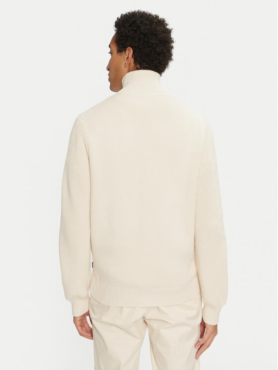 BOSS Boss Kardigan H-Emeraviglio 50526839 Écru Regular Fit