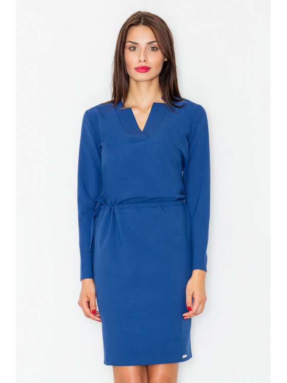 FIGL FIGL Sukienka koktajlowa M533 Granatowy Regular Fit
