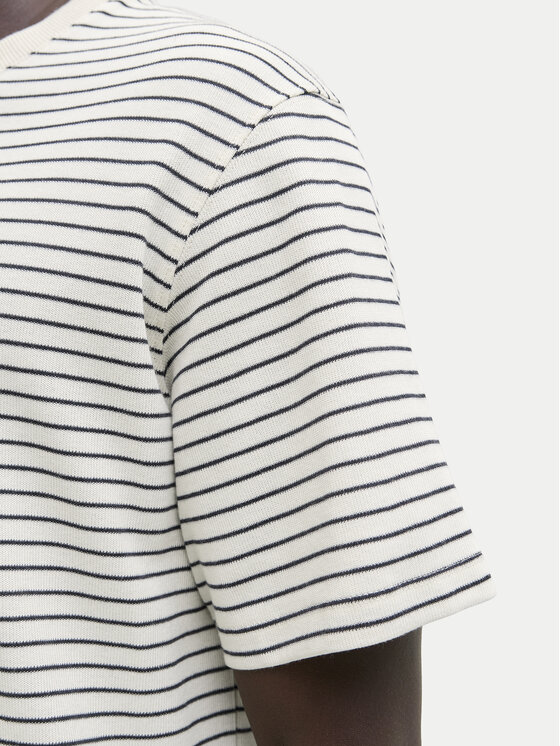 Jack & Jones Jack & Jones Tričko Dover 12288015 Écru Relaxed Fit