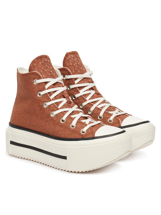 Converse Converse Plátenky Chuck Taylor All Star Lift Double Stack Platform Deer A17883C Hnedá
