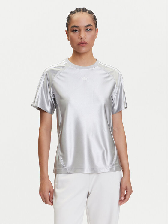 adidas adidas T-Shirt adicolor Teamgeist JD0254 Šedá Regular Fit