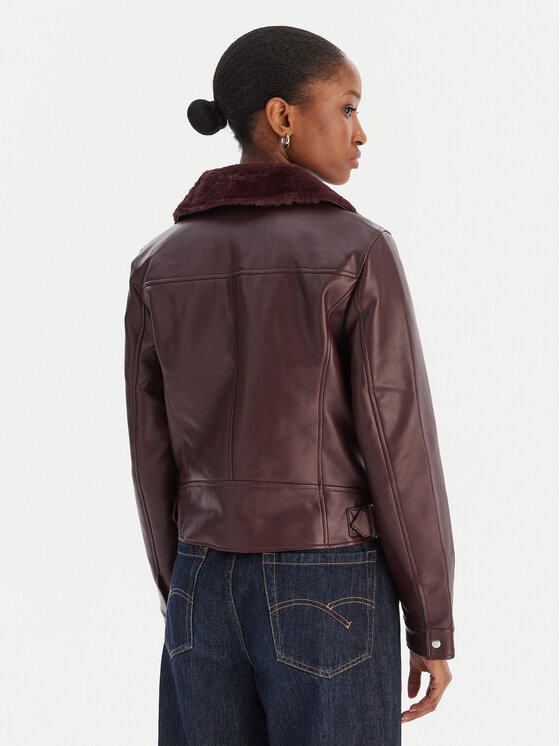 Vero Moda Vero Moda Μπουφάν από απομίμηση δέρματος Hailey 10250405 Μωβ Regular Fit