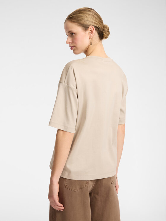 Elena Mirò Elena Mirò T-shirt G250Z000467N002 Écru Regular Fit