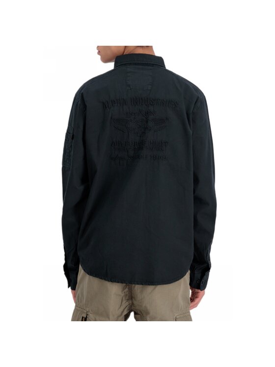 Alpha Industries Alpha Industries Koszula AI.138422-03 Czarny Regular Fit