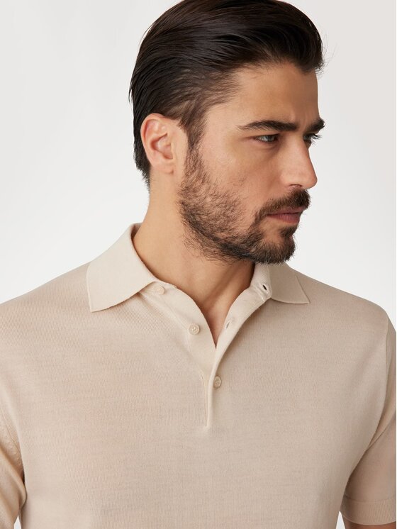 Guess Guess Sweter 173017 Beżowy Classic Fit
