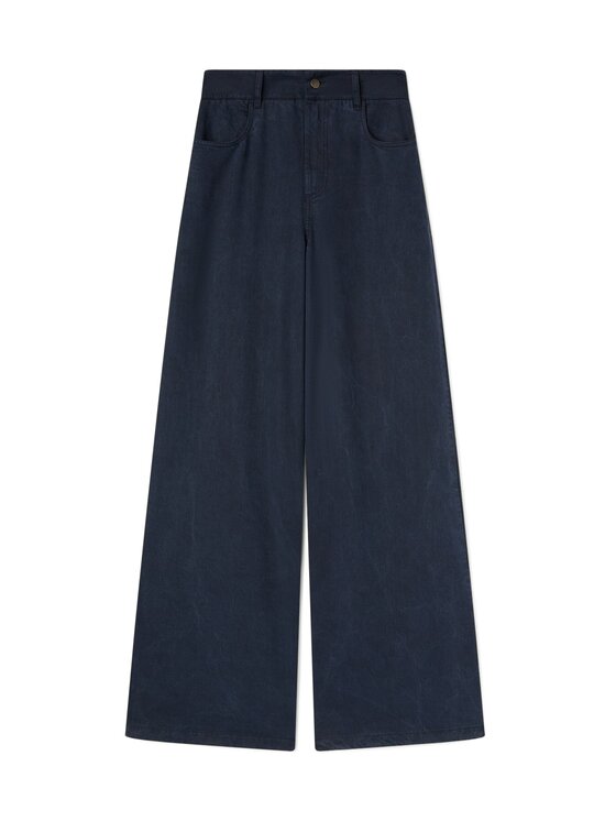 Motivi Motivi Pantaloni di tessuto P08SQ005033N034 Blu Over Fit