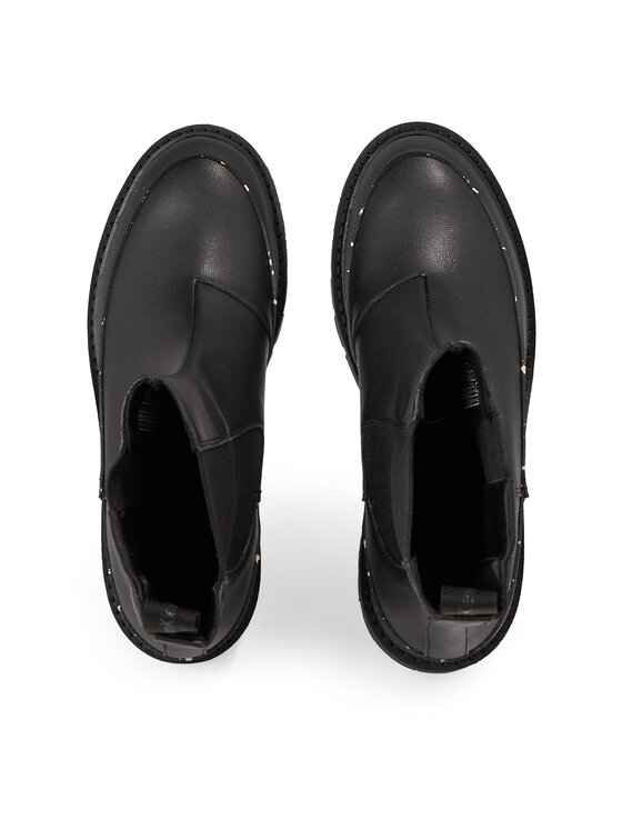 Calvin Klein Jeans Calvin Klein Jeans Kotníková obuv s elastickým prvkem Combat Mid Chelsea Wn YW0YW01254 Černá