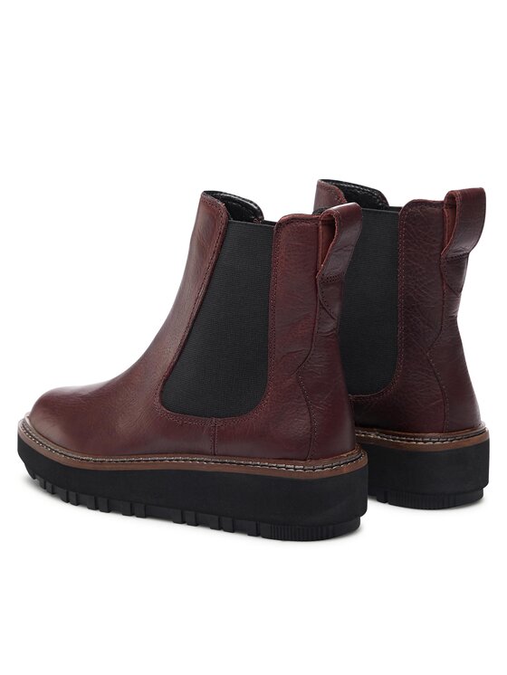 Clarks Clarks Боти тип челси Orianna W Up 261748224 Бордо