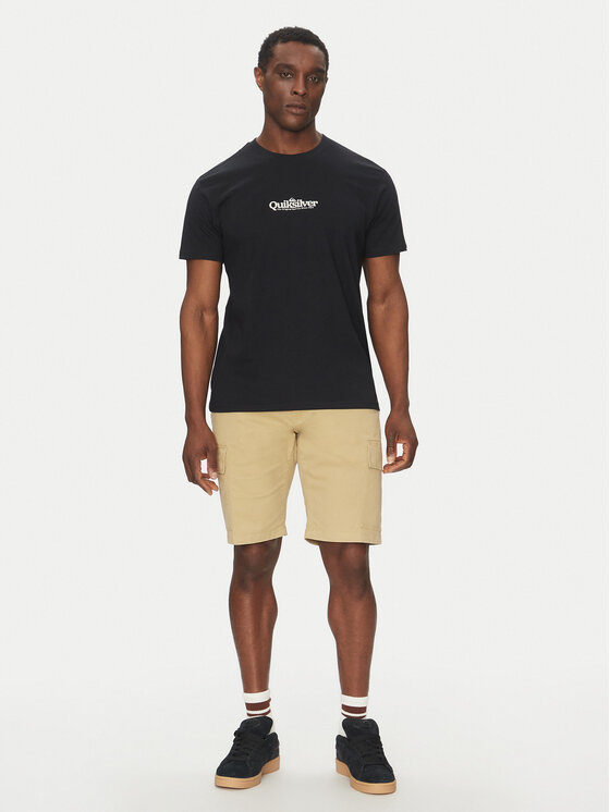 Quiksilver Quiksilver T-Shirt EQYZT08062 Czarny Regular Fit