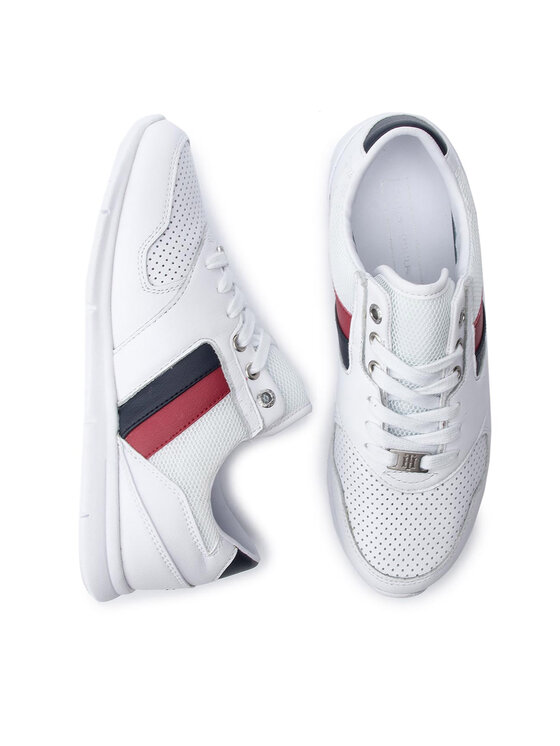 Tommy Hilfiger Tommy Hilfiger Laisvalaikio batai Lightweight Leather FW0FW04261 Balta