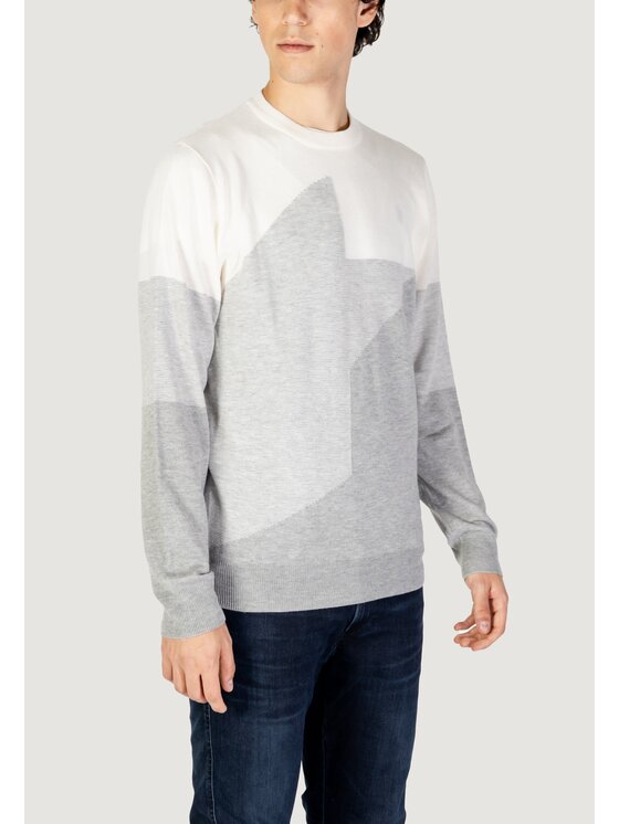 Antony Morato Antony Morato Sweter MMSW01470-YA400141 Biały Regular Fit