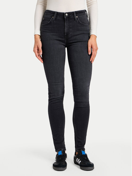 Lee Džínsy Scarlett 112355535 Čierna Skinny Fit