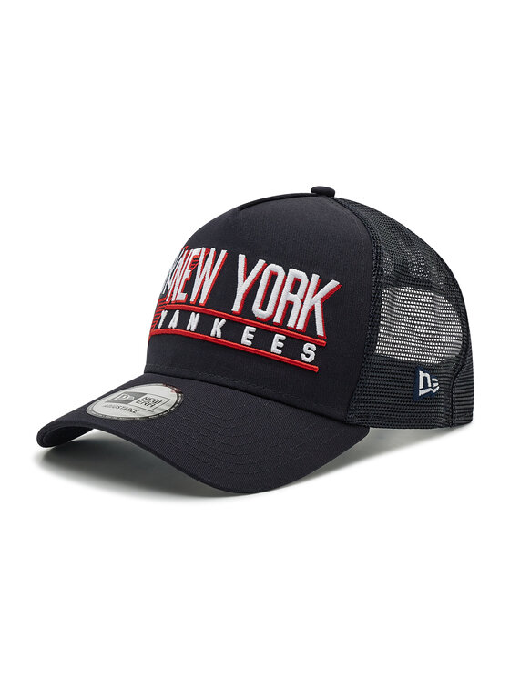 New Era New Era Kšiltovka New York Yankees Graphic Logo A-Frame Trucker 60222488 Tmavomodrá