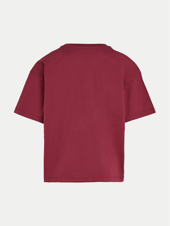 Calvin Klein Jeans Calvin Klein Jeans Футболка Logo IG0IG02136 Бордовий Boxy Fit