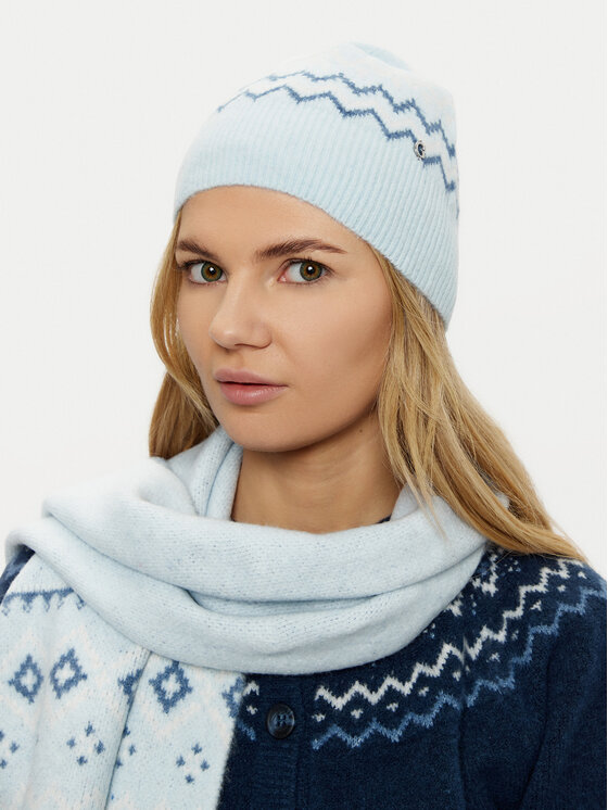 Guess Guess Completo cappello e scaldacollo W5PZ18 Z3LQ0 Blu Regular Fit