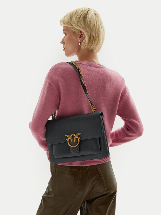 PINKO PINKO Kabelka Love One Soft Big AI 24-25 PLTT 104527 A29Q Čierna