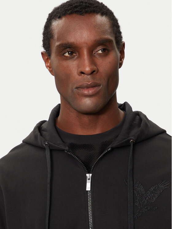 Armani Exchange Armani Exchange Mikina 6DZMAF ZJKBZ 1200 Černá Regular Fit