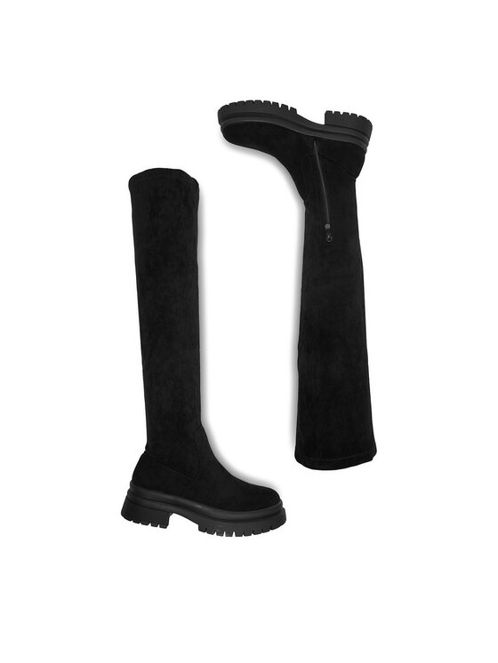 DeeZee DeeZee Čizme preko koljena HX24003-1 Crna