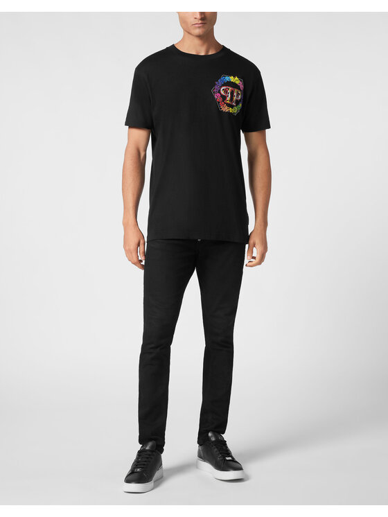 PHILIPP PLEIN PHILIPP PLEIN T-Shirt 22521 Czarny Regular Fit