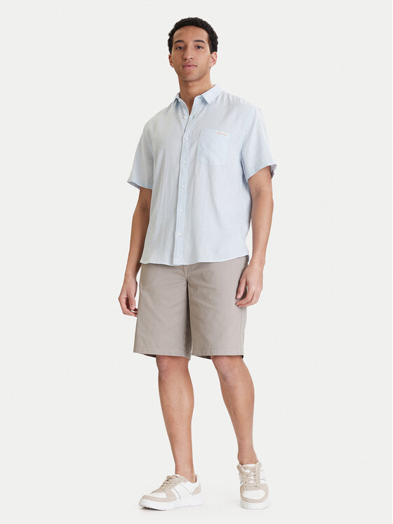 Calvin Klein Jeans Calvin Klein Jeans Medžiaginiai šortai 90s LV04RD603G Smėlio Baggy Fit