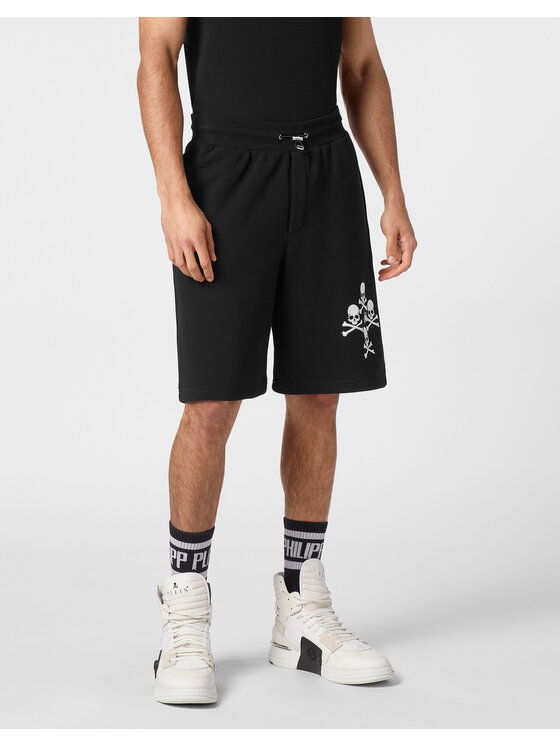 PHILIPP PLEIN PHILIPP PLEIN Šortky 20405 Čierna Jogger Fit