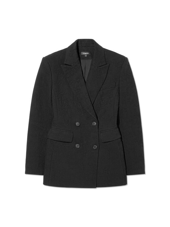 La Mania La Mania Marynarka BIANCA Czarny Classic Fit