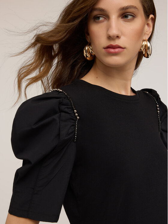 Motivi Motivi T-shirt G020W003510N033 Nero Regular Fit