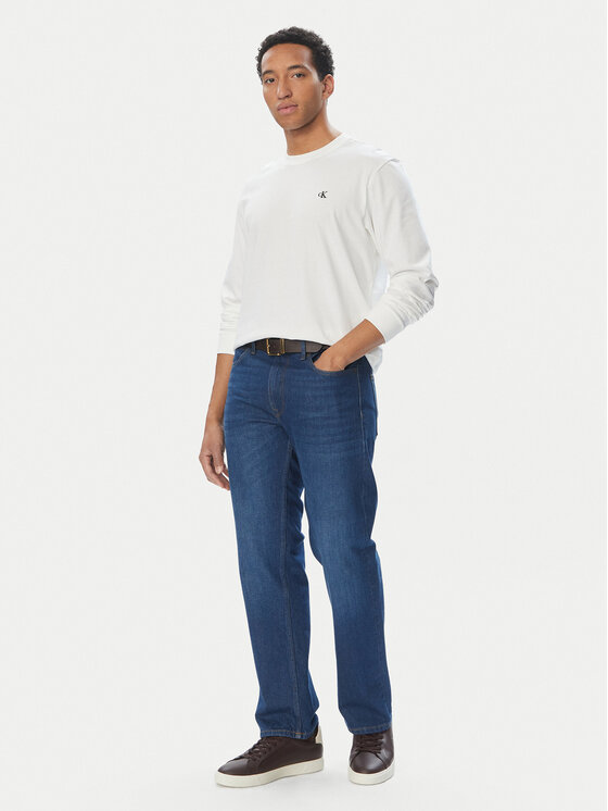 Calvin Klein Jeans Calvin Klein Jeans Longsleeve Easy LV04RD247G Weiß Regular Fit