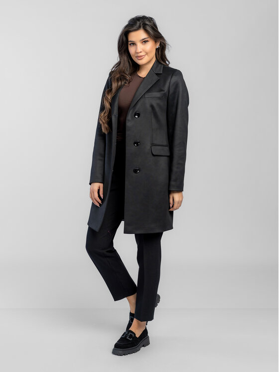 Salme Salme Prechodný kabát Alicja Čierna Regular Fit