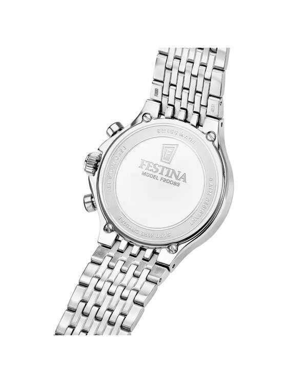 Festina Festina Zegarek F20093-1 Srebrny