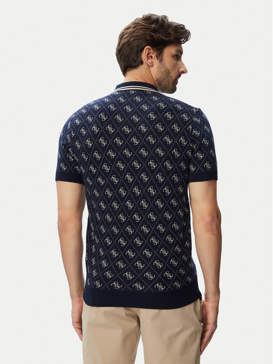 Guess Guess Tricou polo M6YR10 Z0915 Bleumarin Regular Fit
