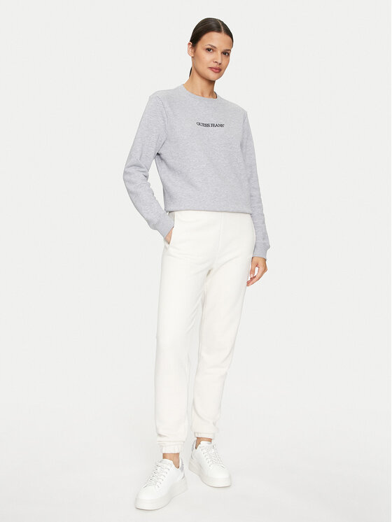 Guess Jeans Guess Jeans Суитшърт W4YQ10 KC811 Сив Regular Fit