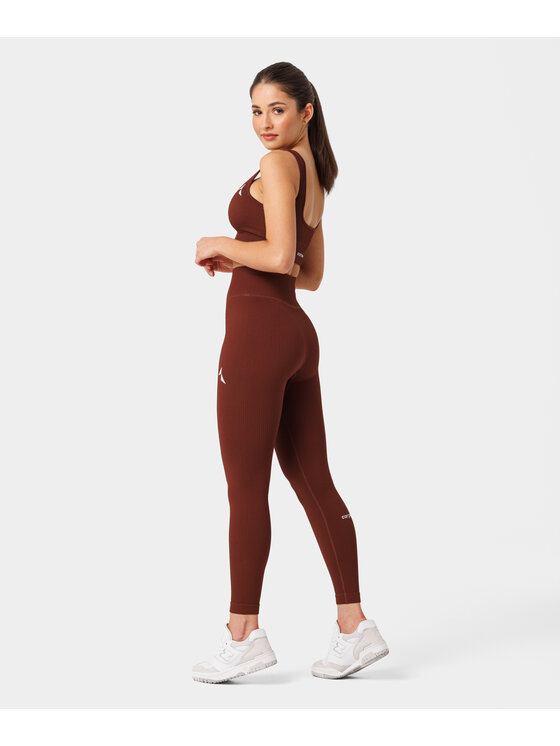 Carpatree Carpatree Biustonosz sportowy Rib bra Brązowy