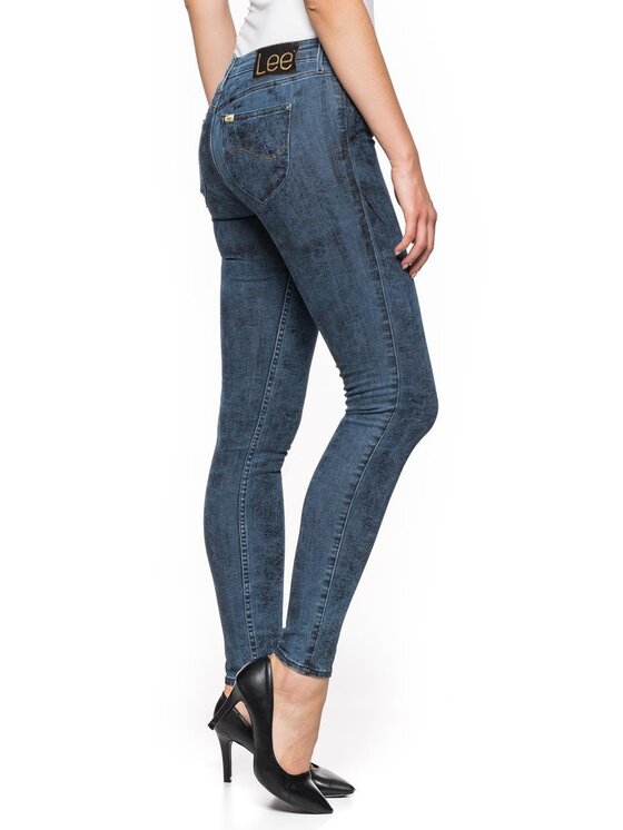 Lee Lee Jeansy SKIN TO SKIN Niebieski Skinny Fit