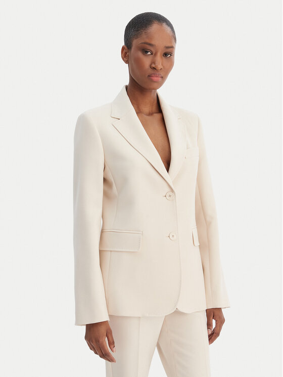 Weekend Max Mara Weekend Max Mara Sakoi Uva 2615041061 Écru Slim Fit