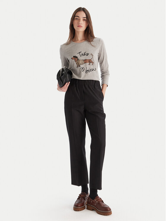 Weekend Max Mara Weekend Max Mara Bluză Renoir 2525946032 Gri Regular Fit