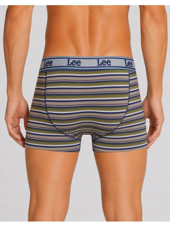 Lee Lee Bokserki Stone 3 Pack Organic Cotton Elastane Trunks Kolorowy