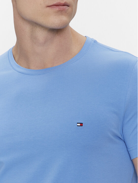 Tommy Hilfiger Tommy Hilfiger T-Shirt MW0MW10800 Niebieski Slim Fit