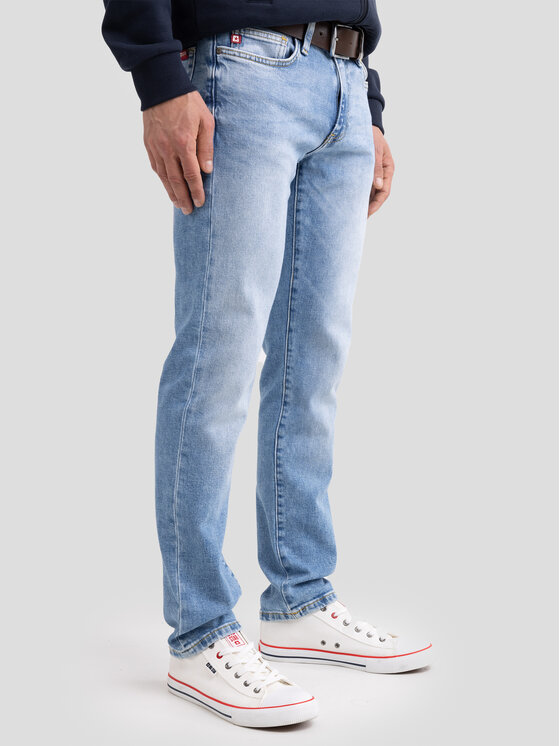 BIG STAR BIG STAR Jeansy TERRY SLIM Niebieski Slim Fit