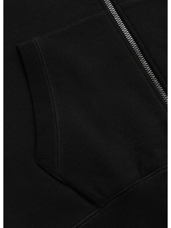 PITBULL PITBULL Bluza Small Logo Czarny Regular Fit