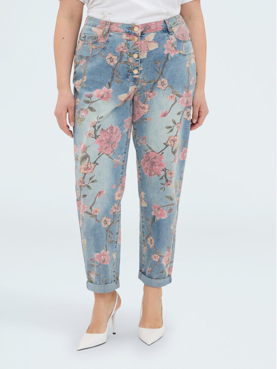 Fiorella Rubino Fiorella Rubino Jeansy P468T405309N0V4 Turkusowy Regular Fit