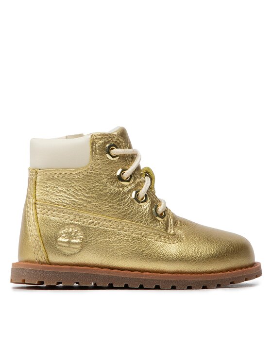 Trappers Timberland Pokey Pine 6in Boot With TB0A2N56H561 Gold Metallic