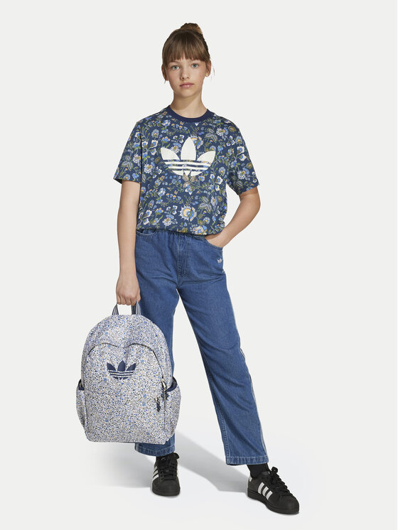 adidas adidas T-Shirt Liberty London JV7818 Granatowy Loose Fit