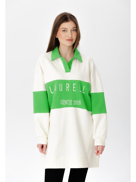 LAURELLA LAURELLA Mikina 1UL002 Écru Regular Fit