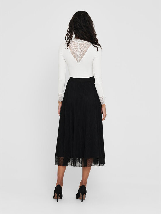 ONLY ONLY Спідниця-міді 15214303 Чорний Regular Fit
