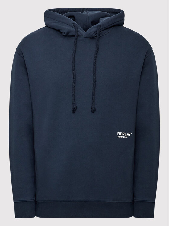 REPLAY Replay Sweatshirt M6055.000.23040P Dunkelblau Relaxed Fit