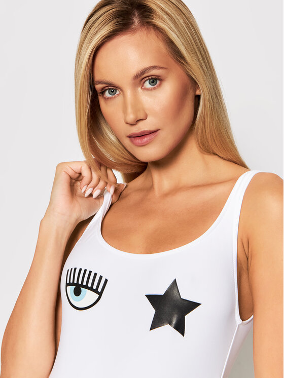 Chiara Ferragni Chiara Ferragni Ujumistrikoo CFA8101 Valge