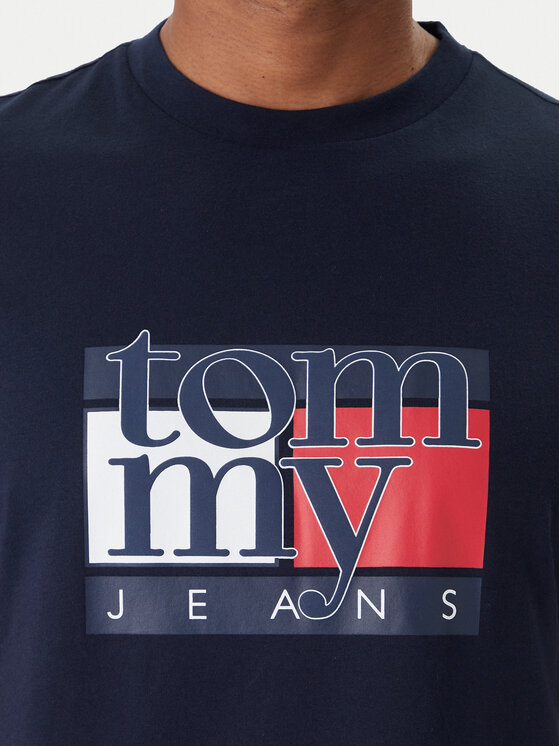 Tommy Jeans Tommy Jeans T-Shirt DM0DM21977 Granatowy Regular Fit